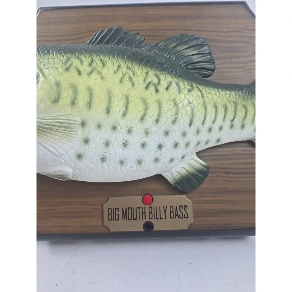 Vtg 1999 Big Mouth Billy Bass Gemmy Singing Moving-Motion Activated Works! VIDEO